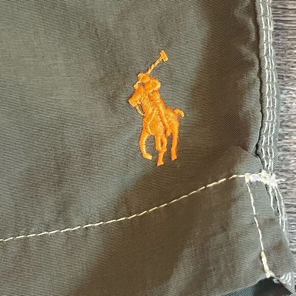 Polo by Ralph Lauren Mens Swimwear Board Shorts Green Size Large Embroidered - Picture 7 of 13